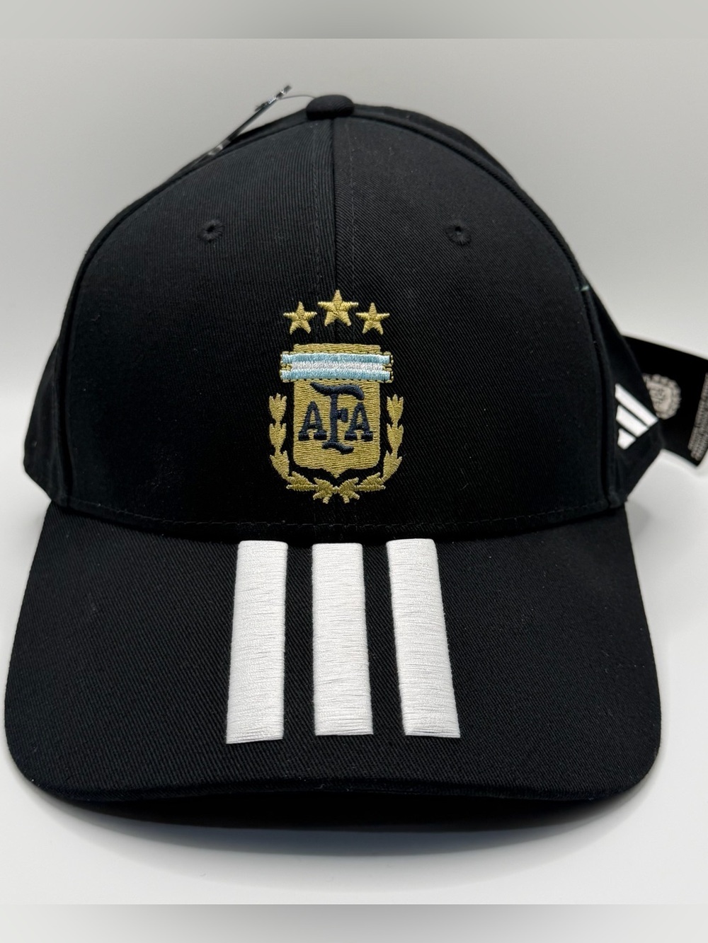 adidas Argentina 2026 Team Logo Adjustable Black Adult Hat Soccer